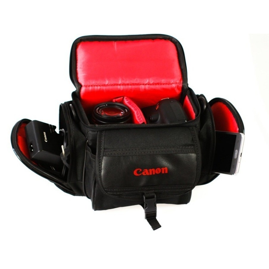 Bolsa canon para cameras t5 t5i t6 t6i t7 t7i sl3 Shopee Brasil