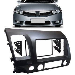 Moldura Painel 2 Din New Civic 2007 2008 2009 2010 2011 em Oferta na Shopee