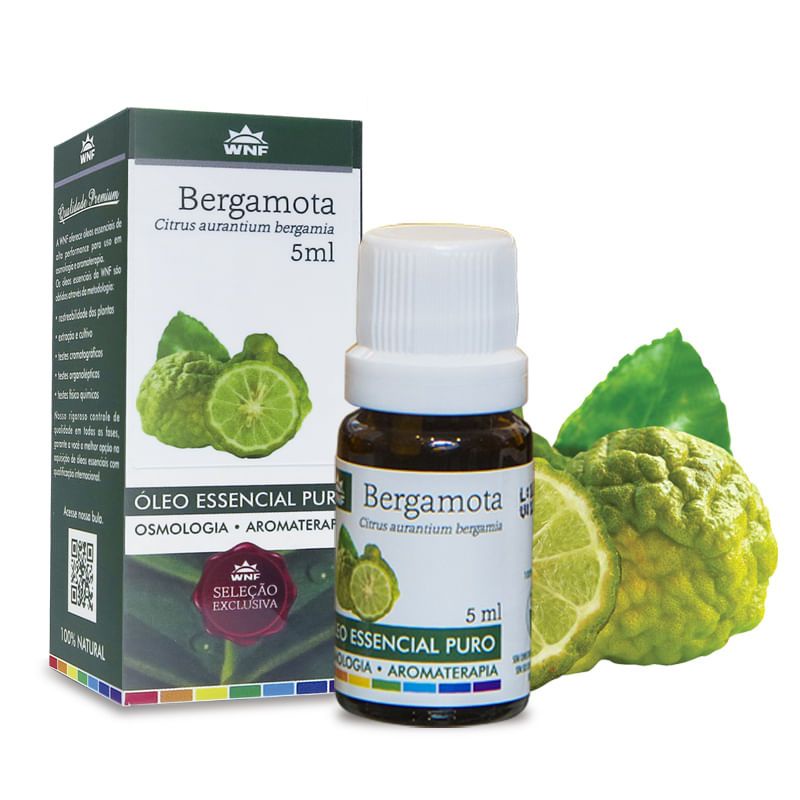 Óleo Essencial BERGAMOTA Citrus aurantium bergamia Osmologia Aromaterapia - 5ml - WNF