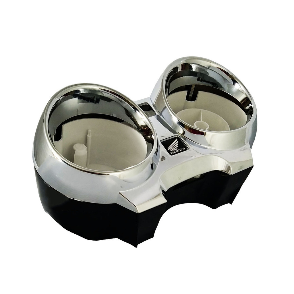 Trio de Carcaças Painel Moto Honda CG 150 KS ES Interna, Inferior e Superior Cromada Titan 2004 2008 Fan 2010 2014