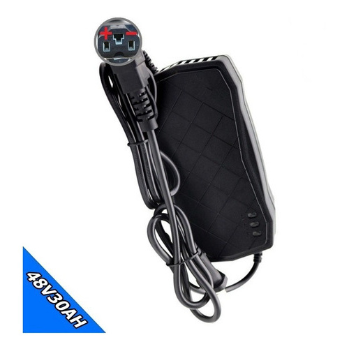 Carregador De Bicicleta Moto Elétrica 48v 30a 3 Pinos Chumbo