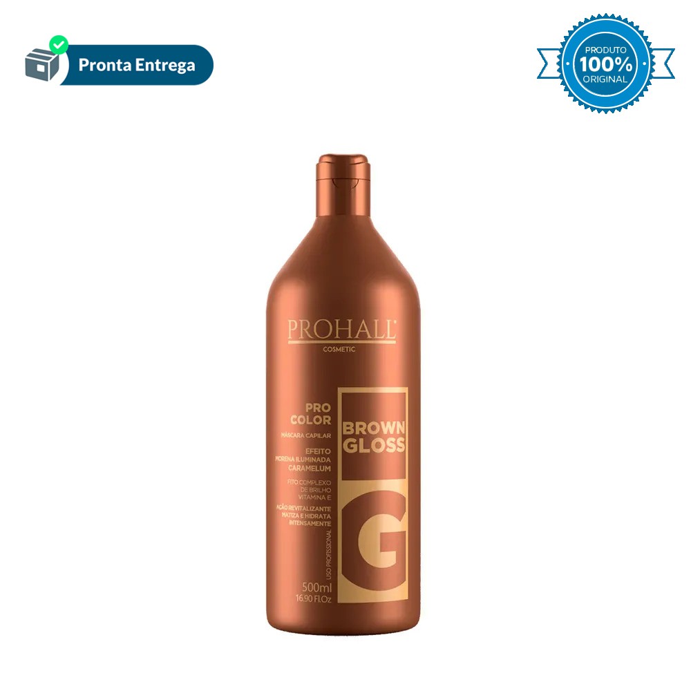 Máscara Matizadora Brown Gloss Morena Iluminada Natural - 500ml