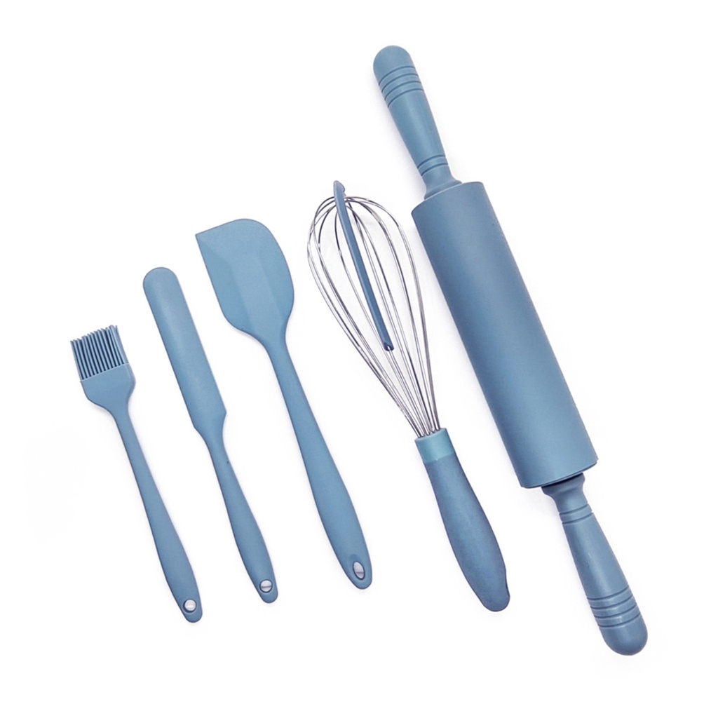 Kit confeiteiro com 5 utensílios de silicone da Oikos - Home & Living