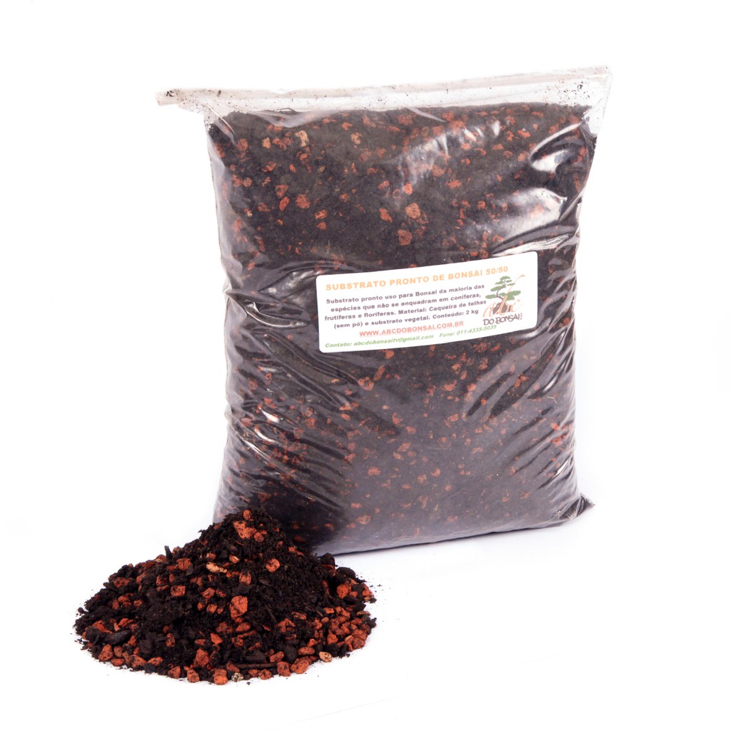 Substrato Pronto Uso Para Bonsai 50% / 50% 2 kg - Abc do Bonsai