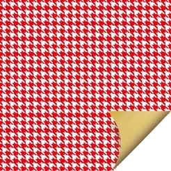 Folha para Ovos de Páscoa Double Face Tweed Vermelho 69x89cm - 05 unidades - Cromus Páscoa
