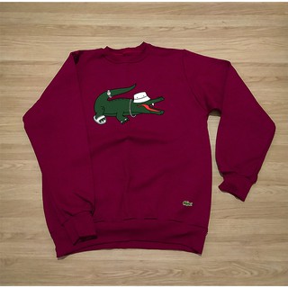 Blusa Moletom Lacoste De Frio Gola Careca Sem Capuz Alta Qualidade