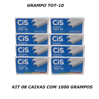 GRAMPO TOT-10 KIT 08 CAIXAS COM 1000 UNIDADES - CIS em Oferta na Shopee