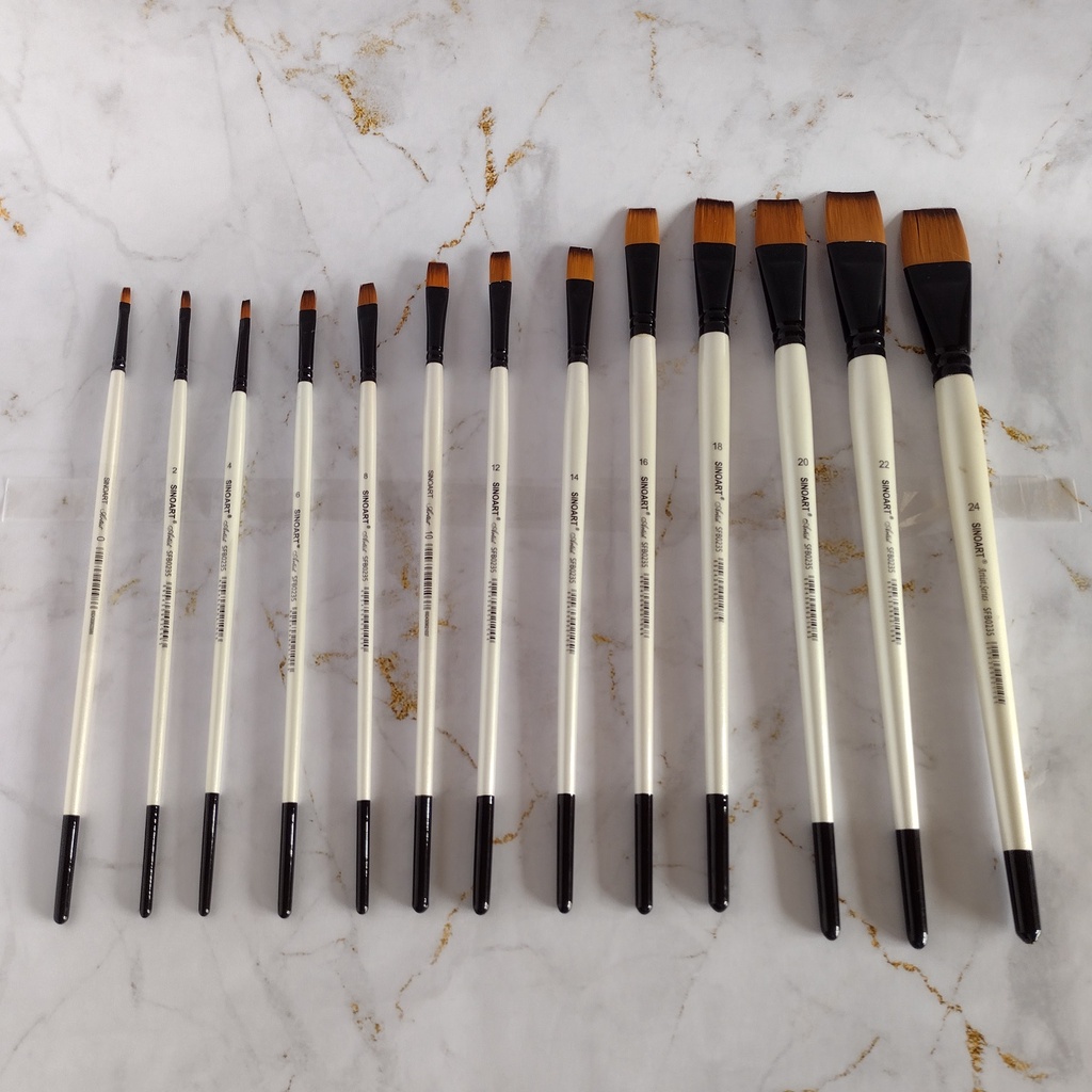 Pincel Artist 235 Cabo Longo Chato - Sinoart