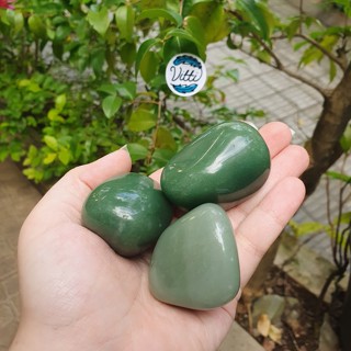 Quartzo Verde Pedra Natural Pedra da Saúde Rolada Polida em Oferta na Shopee