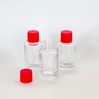 10 mini garrafinha de vidro 10ml com tampa vermelha ou preta em Oferta na Shopee