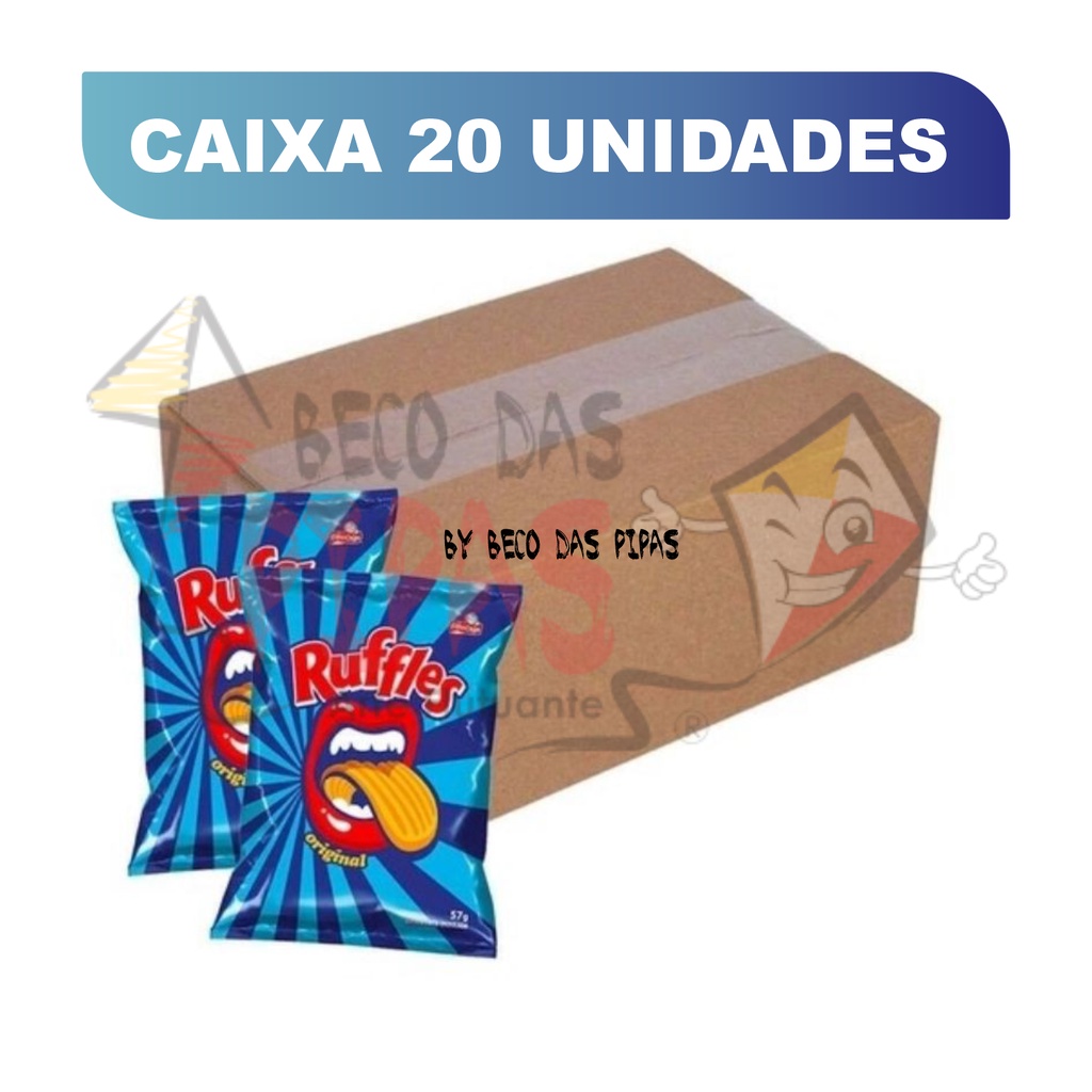 20 Mini Biscoitos Salgadinho Elma Chips Ruffles 17G em Oferta na Shopee