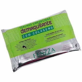 FZ51022 LENÇO DEMAQUILANTE TOALHAS UMEDECIDAS DEMAQUILANTE COM COLÁGENO FENZZA