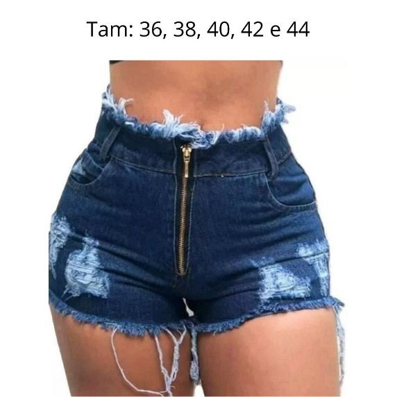 short jeans plus size barato