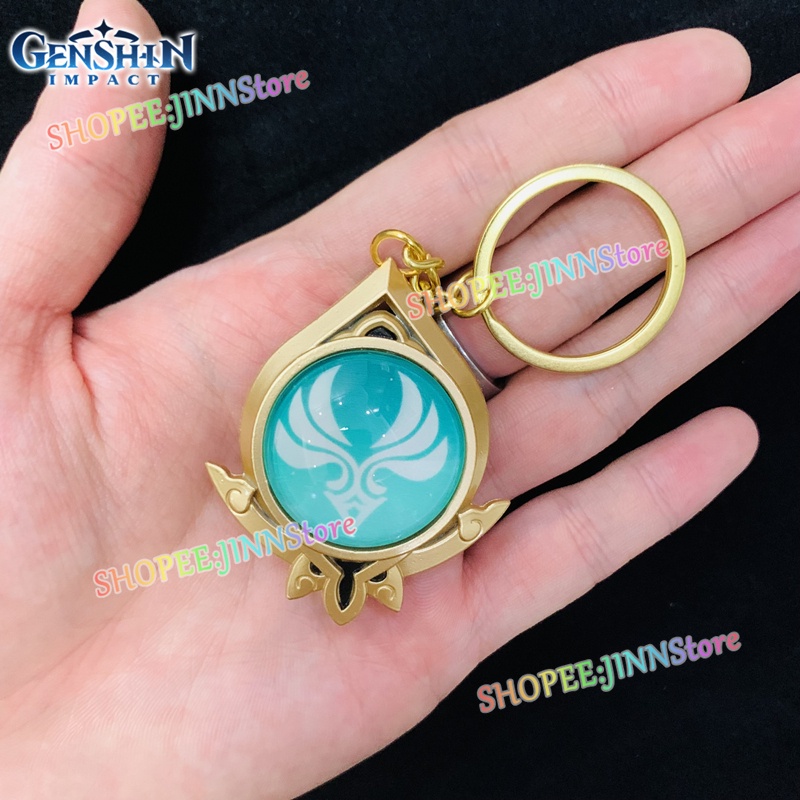 Chaveiro JINN Genshin Impact Keyring Novo Sumeru : Anemo Vision De Vidro Dupla Face Luminoso Cosplay Mochila Pingente Acessórios Aniversário Presentes em Oferta na Shopee