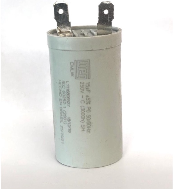 Capacitor Do Motor Lavadora Tanquinho Centrífuga 15 Uf 250v