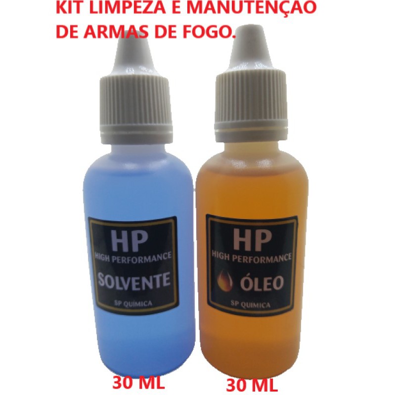 Kit Solvente + Óleo Para Limpeza De Armas De Fogo 30 Ml