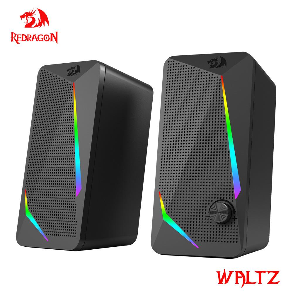 REDRAGON Waltz GS510 3.5mm aux 2.0 Música Estéreo Em Torno RGB Barra De Som Para Alto-Falantes De Jogos Computador Desktop PC Altifalantes