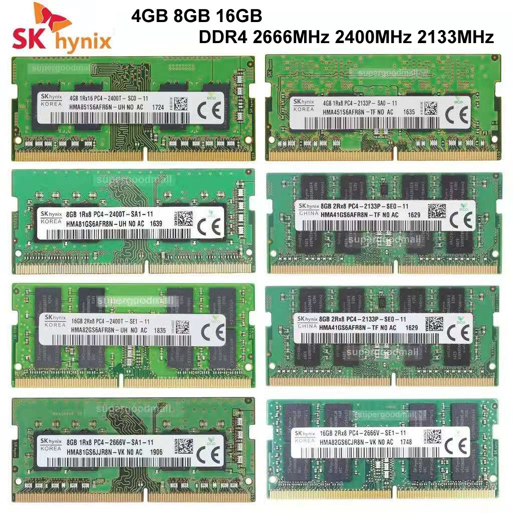 hynix ノート用メモリ 16GB DDR4 2400MHz PC4-19200 1.2V HMA82GS6AFR8N-