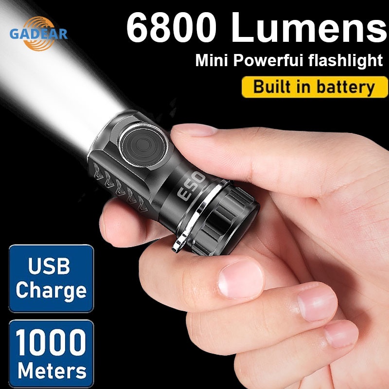 lanterna，mini lanterna，mini lanterna tática,lanterna led recarregável super poderosa usb 3000 lumens