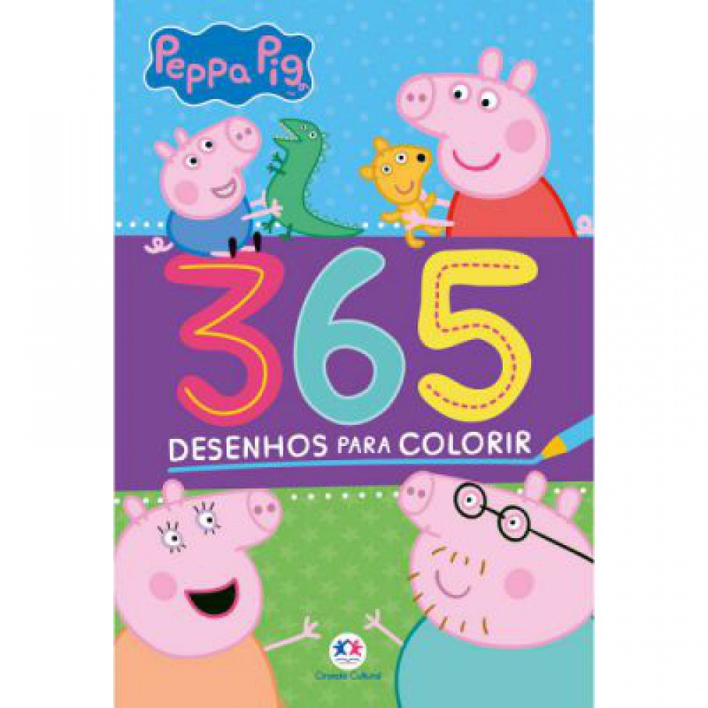 Livro - Peppa Pig - 365 Desenhos para colorir - Capa comum - Ciranda Cultural em Oferta na Shopee