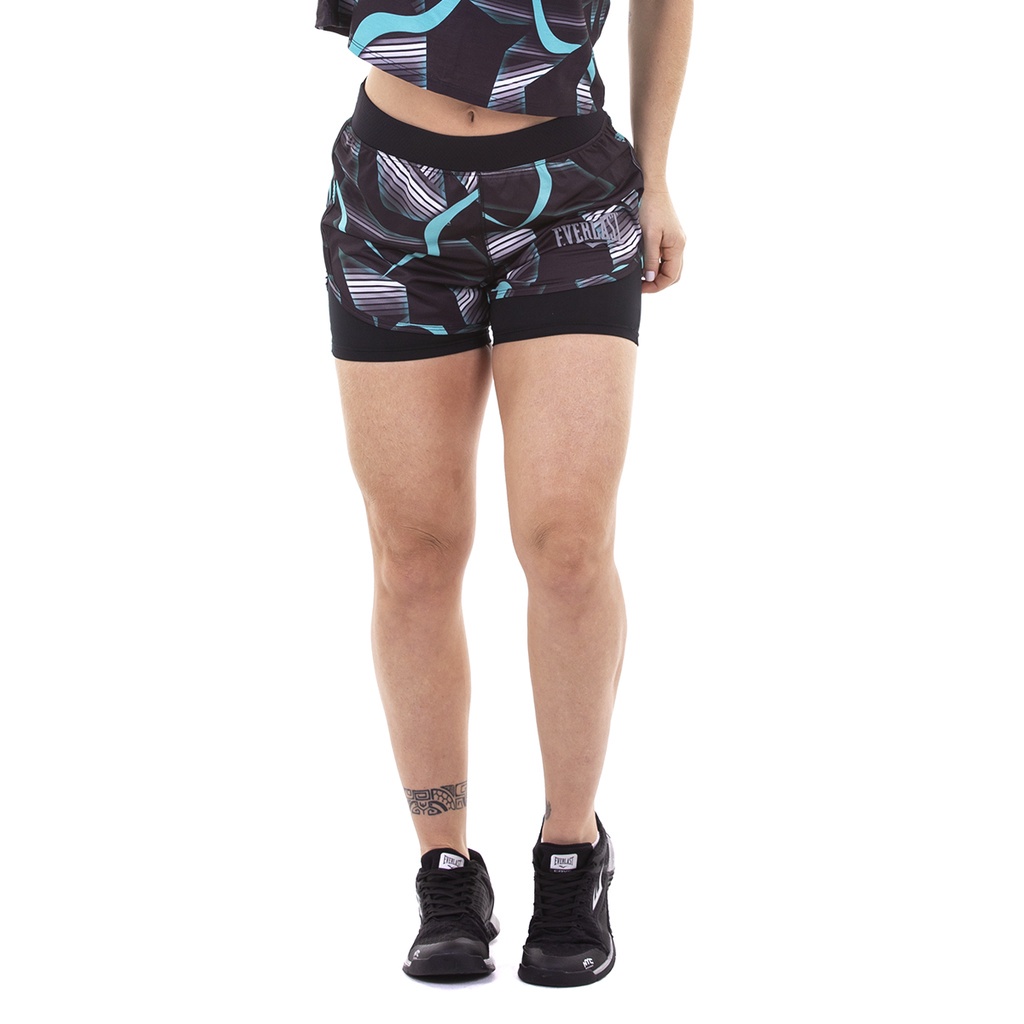 Shorts Everlast Tron - Feminino em Oferta na Shopee