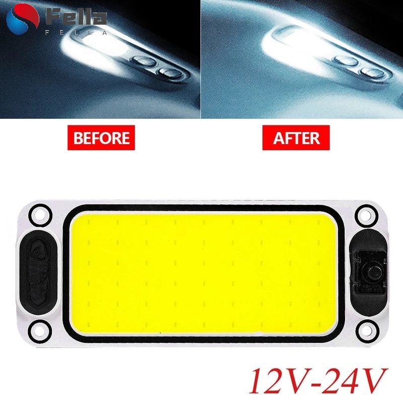 [Recurso] 12/24V 54 LED COB 16W Lâmpada Noturna De Leitura Interior Do Carro/Luz De Teto Da Cabine Dome Caminhão Com Int