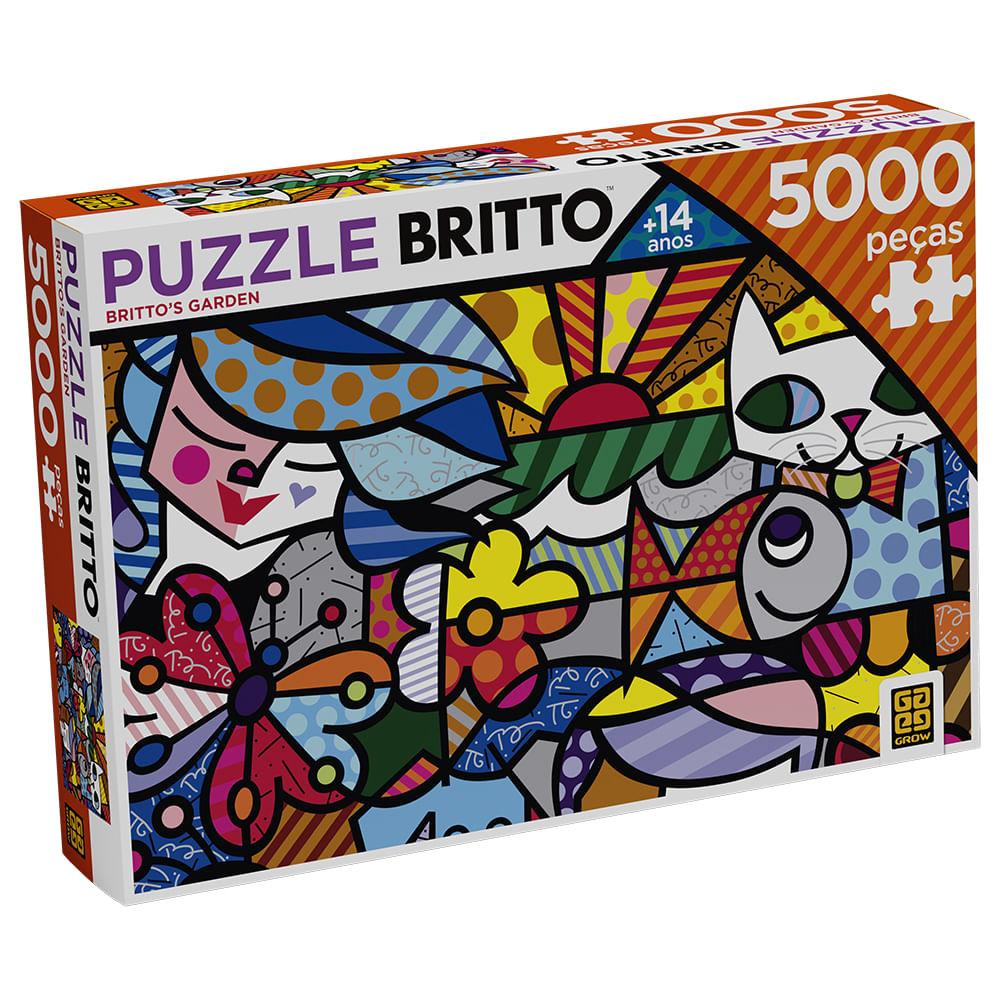 Puzzle 5000 Peças Romero Britto - Britto's Garden