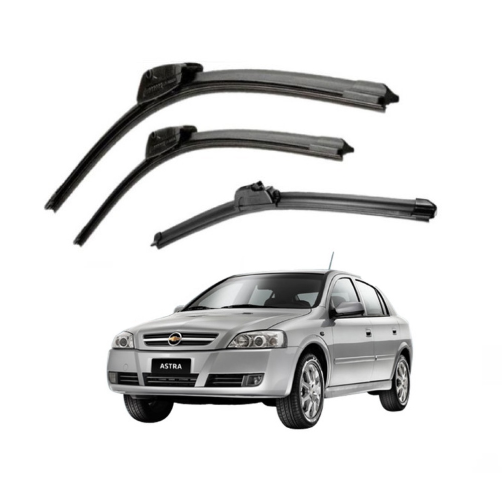 Kit 3 Palhetas Limpador Parabrisa Silicone Chuva Dianteiro traseiro Astra 1998 a 2013 em Oferta na Shopee