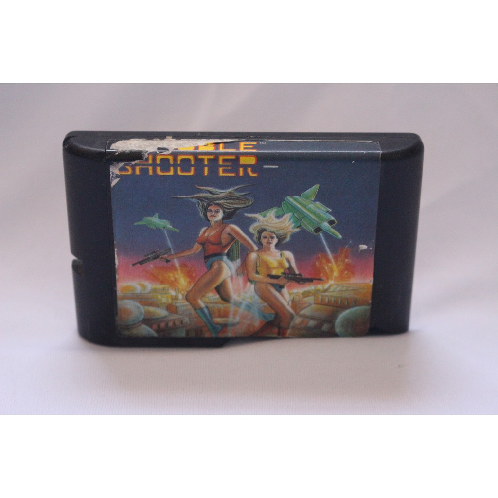 Cartucho Fita Trouble Shooter | Battle Mania - Jogo de Nave para Sega Mega Drive / Genesis Repro