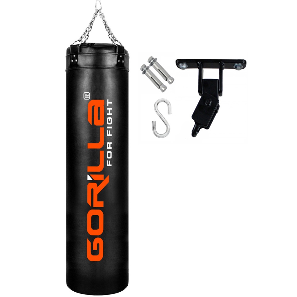 Saco De Pancada Grande 160x100 Boxe Muay Thai Treino Profissional Suporte De Teto Articulado Gorilla