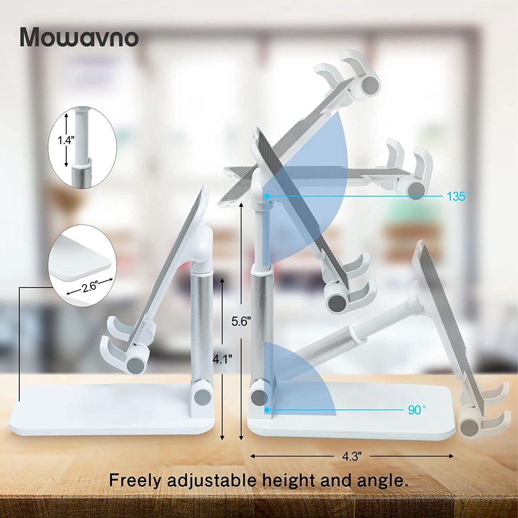 PROMOÇÃO!Atualizar!Suporte Para Celular e Tablet Dobrável Portátil Ajustável Apoio Mesa