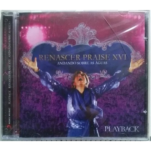 Cd Renascer Praise 16 Andando Sobre Às Águas - Playback NOVO LACRADO
