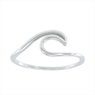 Anel De Prata 925 Onda Feminino em Oferta na Shopee
