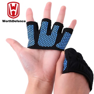 Worthdefência Ginásio Metade Do Dedo Luvas De Fitness Mulheres Homens Para Crossfit Treino Luva Musculação Levantamento De Peso Mão Protector em Oferta na Shopee