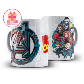 Caneca personalizada - Marvel - Vingadores em Oferta na Shopee