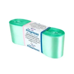 Fita de Cetim Progresso 38mm nº9 - 10m 232 Verde Menta - 1un