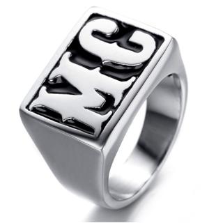 Anel De Aço Inoxidável 316L Vintage Fashion MC Ring Jewelry