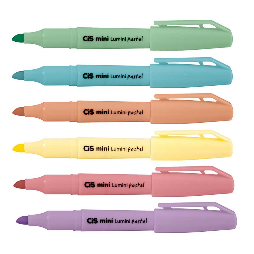 Caneta Marca Texto Cis - Lumini Mini Pastel UN em Oferta na Shopee