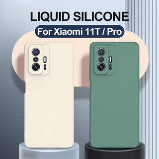 Capa Protetora De Silicone Líquido Quadrado Anti-Impacto Para Xiaomi 11T 12X Redmi Note 10s Max 10C Mi 11 Lite