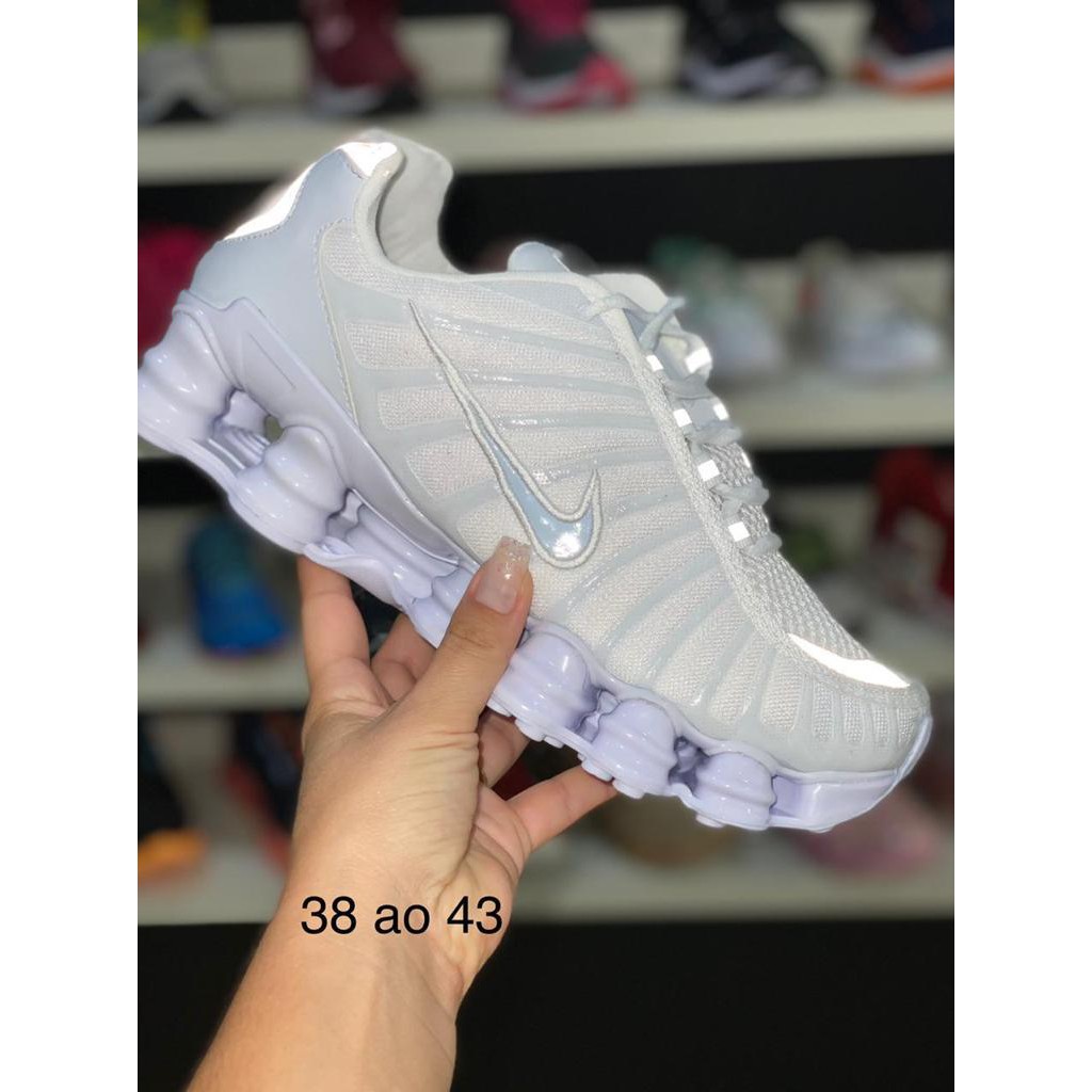 Nike shox best sale 12 molas branco