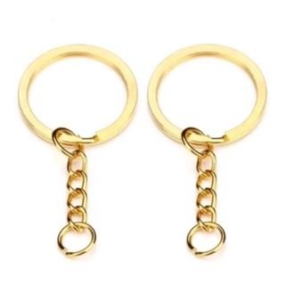 25 Argolas Para Chaveiro + Elo Dourado 25mm em Oferta na Shopee