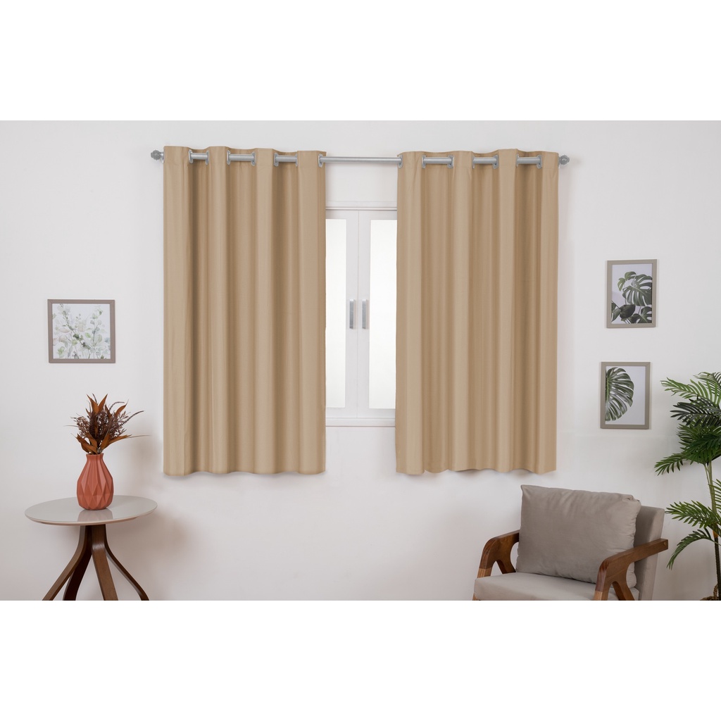 Cortina Blackout 2,20m x 1,30m Quarto Sala Blackout PVC corta 100 % a luz Varias Cores M1