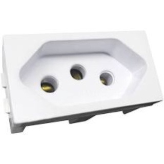 módulo tomada 20A branca linha Home BLux R7