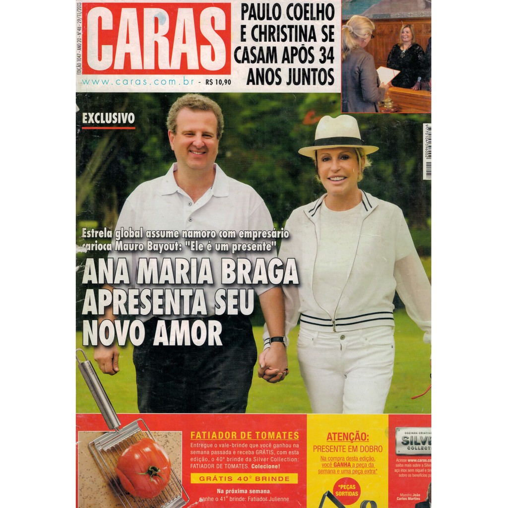 REVISTA CARAS, DE 29/11/2013, COM ANA MARIA BRAGA E MAURO BAYOUT NA CAPA. NA CAPA.