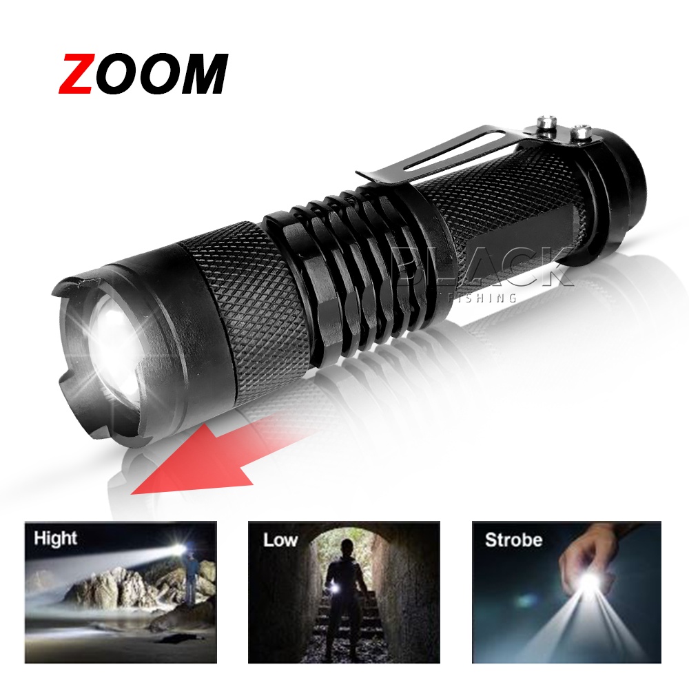 Lanterna Led portátil mini lanterna com Foco 3 modelos de iluminação