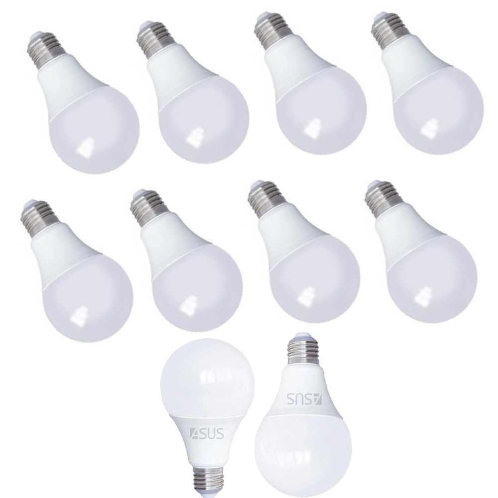 Lâmpada Bivolt Luz Led Branco Frio 12w 6500K Bulbo Soquete E27 Iluminaçao Casa Area Externa Quintal