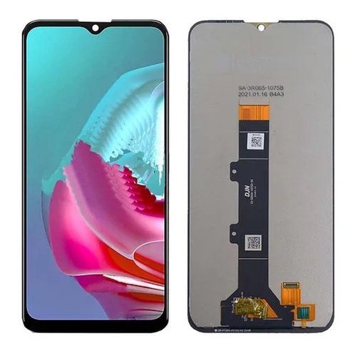 JIAFEI Cover Antiurto Per Motorola Moto G10/G30, Doppio Strato Trasparente E Nero