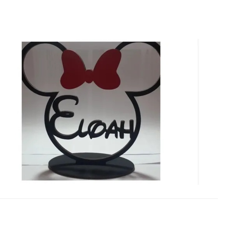 20 centro de mesa minnie mickey com pintura em Oferta na Shopee