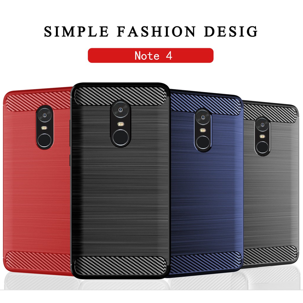 Para Redmi Nota 4/Note 4X Capa Funda Estilo Silicone TPU Anti-Queda De Telefone À Prova De Choque