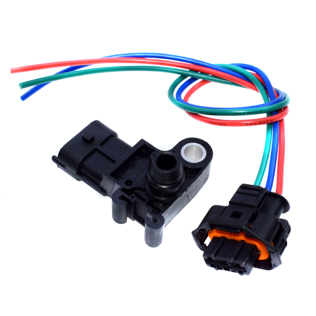 Sensor De Mapa De Pressão Absoluta Do Coletor Com Conector Trançado De Chicote 12591290 Novo